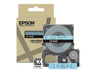 Epson LabelWorks LK-4LAS - Grått på blått - Rulle (1,2 cm x 8 m) 1 kassett(er) hängande låda - bandpatron - för LabelWorks LW-C410, LW-C610 C53S672106