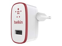 Belkin Home Charger - Strömadapter - 10 Watt - 2.1 A (USB) - röd F8J052VFRED