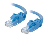 C2G Cat6 Booted Unshielded (UTP) Crossover Patch Cable - Övergångskabel - RJ-45 (hane) till RJ-45 (hane) - 7 m - UTP - CAT 6 - formpressad, hakfri, tvinnad - blå 83528