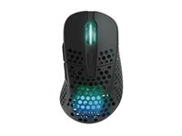 CHERRY Xtrfy M4 - Mus - RGB - optisk - trådlös - 2.4 GHz - trådlös USB-mottagare - svart M4W-RGB-BLACK