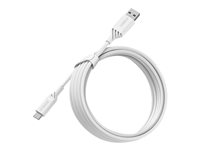 OtterBox Standard - USB-kabel - 24 pin USB-C (hane) till USB (hane) - 3 m - molndrömfärgad vit 78-52661