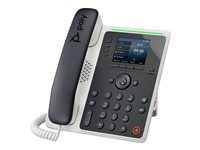 HP Poly Edge E220 - VoIP-telefon med nummerpresentation/samtal väntar - 3-riktad samtalsförmåg - SIP, SDP - flerlinjesfunktion - 16 rader - midnattsblå, vit 82M87AA