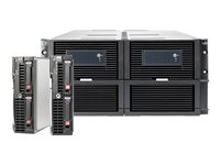 HPE StorageWorks P4800 G2 SAS BladeSystem SAN Solution - Hårddiskarray - 42 TB ( SAS ) - 70 x HDD 600 GB - iSCSI (extern) - kan monteras i rack - 15U BV932A