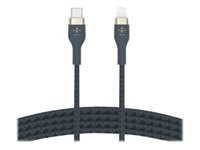 Belkin BOOST CHARGE - Lightning-kabel - 24 pin USB-C hane till Lightning hane - 2 m - blå CAA011BT2MBL