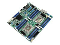Intel Server Board S2600CP2 - Moderkort - SSI EEB - LGA2011-uttag - 2 CPU:n som stöds - C600-A Chipuppsättning - 2 x Gigabit LAN - inbyggda grafiken DBS2600CP2