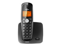 Philips XL3701B - Trådlös telefon med nummerpresentation/samtal väntar - DECT\GAP - svart XL3701B/21