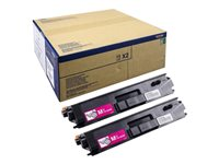 Brother TN900M - 2-pack - magenta - original - tonerkassett - för Brother HL-L9200CDWT, HL-L9300CDWT, HL-L9300CDWTT, MFC-L9550CDW, MFC-L9550CDWT TN900MTWIN