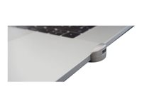 Compulocks Ledge Lock Adapter for MacBook Pro with Touch Bar 13" & 15" and Keyed Cable Lock - Adapter för säkerhetslåsurtag - silver - för Apple MacBook Pro with Touch Bar 13.3" 4x Thunderbolt 3 (Late 2016, Mid 2017, Mid 2018, Mid 2019, Early 2020); MacBook Pro with Touch Bar 15.4" (Late 2016, Mid 2017, Mid 2018, Mid 2019) MBPRLDGTB01