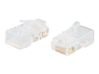 C2G RJ45 Cat5E Modular Plug for Flat Stranded Cable - Nätverkskontakt - RJ-45 (hane) - CAT 5e (paket om 25) 88121