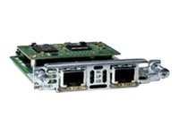 Cisco Multiflex Trunk Voice/WAN Interface Card 2nd Generation - Expansionsmodul - 2 portar - T-1/E-1 - för Cisco 17XX, 1841, 1921 4-pair, 1921 ADSL2+, 19XX, 28XX, 28XX 4-pair, 29XX, 38XX, 39XX VWIC2-2MFT-T1/E1=