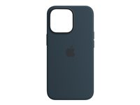 Apple - Baksidesskydd för mobiltelefon - med MagSafe - silikon - avgrundsblå - för iPhone 13 Pro MM2J3ZM/A