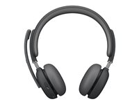 Logitech Zone Wireless 2 - Headset - på örat - Bluetooth - trådlös - aktiv brusradering - USB-C via Bluetooth-adapter - grafit - Certifierad för Microsoft-teams 981-001152