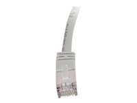 C2G Cat5e Booted Shielded (STP) Network Patch Cable - Patch-kabel - RJ-45 (hane) till RJ-45 (hane) - 5 m - STP - CAT 5e - formpressad - grå 83754