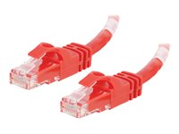 C2G Cat6 Booted Unshielded (UTP) Crossover Patch Cable - Övergångskabel - RJ-45 (hane) till RJ-45 (hane) - 1.5 m - UTP - CAT 6 - formpressad, hakfri, tvinnad - röd 83558