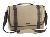 Targus Canvas Laptop Messenger Bag for Men - Notebook-väska - 15.6" - beige TBM06401EU