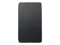 ASUS Travel Cover - Skydd för surfplatta - termoplastisk polyuretan (TPU) - mörkgrå - för Nexus 7 (2013) 90-XB3TOKSL001M0-