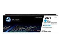 HP 207X - Lång livslängd - cyan - original - LaserJet - tonerkassett (W2211X) - för Color LaserJet Pro M255dw, M255nw, MFP M282nw, MFP M283fdn, MFP M283fdw W2211X