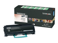 Lexmark - Extra lång livslängd - svart - original - tonerkassett - för Lexmark X463de, X464de, X466de, X466dte, X466dwe X463X31G