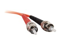 C2G ST-ST 62.5/125 OM1 Duplex Multimode PVC Fiber Optic Cable (LSZH) - Patch-kabel - ST-läge (multi-mode) (hane) till ST-läge (multi-mode) (hane) - 15 m - fiberoptisk - duplex - 62,5/125 mikron - OM1 - halogenfri - orange 85450