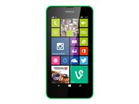 Nokia Lumia 630 - Pekskärmsmobil med Windows - 3G - 8 GB + microSDXC kortplats - 4.5" - 480 x 854 bildpunkter ( 221 ppi ) - IPS - 5 Mpix - Windows Phone 8 - ljusgrön A00018491