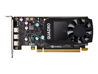 NVIDIA Quadro P400 - Grafikkort - Quadro P400 - 2 GB GDDR5 - PCIe 3.0 x16 låg profil - 3 x Mini DisplayPort VCQP400V2-SB