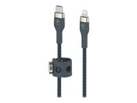 Belkin BOOST CHARGE - Lightning-kabel - 24 pin USB-C hane till Lightning hane - 2 m - blå CAA011BT2MBL