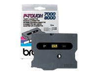 Brother TX - Svart på röd - Rulle (2,4 cm) 1 kassett(er) bandlaminat - för P-Touch PT-30, PT-7000, PT-8000, PT-PC TX451