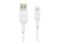 Belkin BOOST CHARGE - Lightning-kabel - Lightning hane till USB hane - 1 m - vit CAA001BT1MWH