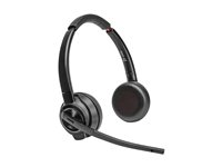 Poly Savi 8420 Office - Savi 8400 series - headset - på örat - DECT / Bluetooth - trådlös - aktiv brusradering - svart - Certifierad för Microsoft-teams 8L5B3AA