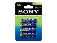 Sony Alkaline BLUE AM3L-B4D - Batteri 4 x AA-typ - alkaliskt - blå AM3LB4D