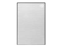 Seagate One Touch HDD STKC4000401 - Hårddisk - 4 TB - extern (portabel) - USB 3.2 Gen 1 - silver - med 2 års Seagate Rescue Data Recovery STKC4000401