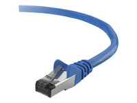 Belkin - Patch-kabel - RJ-45 (hane) till RJ-45 (hane) - 1 m - STP - CAT 6 - hakfri - blå - för Omniview SMB 1x16, SMB 1x8; OmniView SMB CAT5 KVM Switch A3L980B01MBL-HS