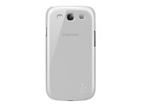 Belkin Shield Sheer - Fodral för mobiltelefon - polykarbonat - klar - för Samsung Galaxy S III F8M403CWC01