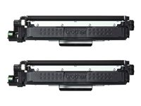 Brother TN247BK TWIN - 2-pack - Lång livslängd - svart - original - tonerkassett - för Brother DCP-L3510, L3517, L3550, HL-L3270, L3290, MFC-L3710, L3730, L3750, L3770 TN247BKTWIN