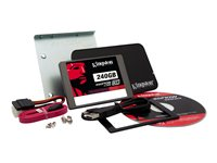 Kingston SSDNow KC300 Upgrade Bundle Kit - SSD - 240 GB - inbyggd - 2.5" (i 3,5-tums hållare) - SATA 6Gb/s SKC300S3B7A/240G