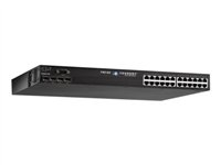 Brocade FastIron Workgroup Switch 624G-POE - Switch - L3 - Administrerad - 20 x 10/100/1000 + 4 x kombinations-Gigabit SFP - skrivbordsmodell - PoE FWS624G-POE