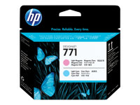 HP 771 - Ljus magenta, ljus cyan - skrivhuvud - för DesignJet Z6200, Z6600, Z6610, Z6800, Z6810 CE019A