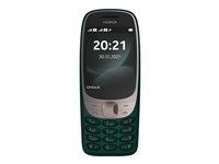 Nokia 6310 - Funktionstelefon - dual-SIM - RAM 16 MB / Internal Memory 8 MB - microSD slot - rear camera 0,3 MP - mörkgrön 16POSE01A07