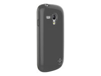 Belkin Grip Sheer - Fodral för mobiltelefon - asfalt - för Samsung Galaxy S III Mini F8M548VFC00