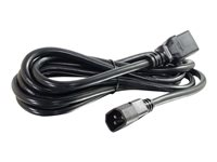 C2G 14 AWG 250 Volt Power Cord - Strömkabel - IEC 60320 C19 till IEC 60320 C14 - AC 250 V - 15 A - 91.4 cm - formpressad - svart 80570