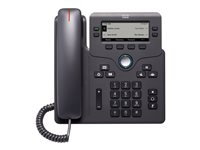 Cisco IP Phone 6841 - VoIP-telefon - SIP, SRTP - 4 linjer - träkol CP-6841-3PW-CE-K9=