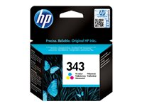 HP 343 - Färg (cyan, magenta, gul) - original - blister - bläckpatron - för Officejet 100, 150; Photosmart C4210, C4272, C4340, C4385, C4390, D5360, D5363, D5368 C8766EE#301