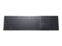 Dell Premier KB900 - Tangentbord - samarbete - bakgrundsbelyst - trådlös - 2.4 GHz, Bluetooth 5.1 - QWERTY - USA, internationellt - grafit - med 3 years NBD Advance Exchange KB900-GR-INT