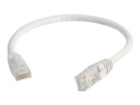 C2G Cat6 Booted Unshielded (UTP) Network Patch Cable - Patch-kabel - RJ-45 (hane) till RJ-45 (hane) - 30 cm - UTP - CAT 6 - formpressad, hakfri, tvinnad - vit 83484