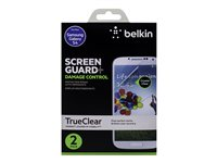 Belkin Screen Guard Damage Control - Skärmskydd för mobiltelefon (paket om 2) - för Samsung Galaxy S4 F8M599VF2