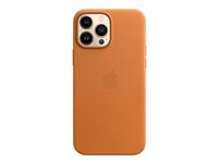 Apple - Baksidesskydd för mobiltelefon - med MagSafe - läder - golden brown - för iPhone 13 Pro Max MM1L3ZM/A