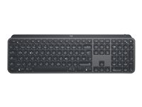 Logitech MX Keys - Tangentbord - bakgrundsbelyst - Bluetooth, 2.4 GHz - hela norden - grafit 920-009412