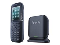 Poly Rove B2 Base Station and 30 Phone Handset Kit - Trådlös telefon med nummerpresentation/samtal väntar - DECT - 3-riktad samtalsförmåg - SIP, SIP v2, SIP over TLS, SIP över UDP, SIP över TCP, SDP, RTCP, RTP - svart 8J8W5AA
