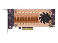 QNAP QM2-2P-244A - Kontrollerkort - PCIe - låg profil - PCIe 2.0 x4 - för QNAP TS-1232, 1277, 253, 453, 473, 677, 832, 853, 877, 977, TVS-2472, 473, 673, 872, 873 QM2-2P-244A