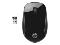 HP Z4000 - Mus - höger- och vänsterhänta - optisk - 3 knappar - trådlös - 2.4 GHz - trådlös USB-mottagare - svart - för Pavilion 24, 27, 590, 595, TP01 H5N61AA#ABB